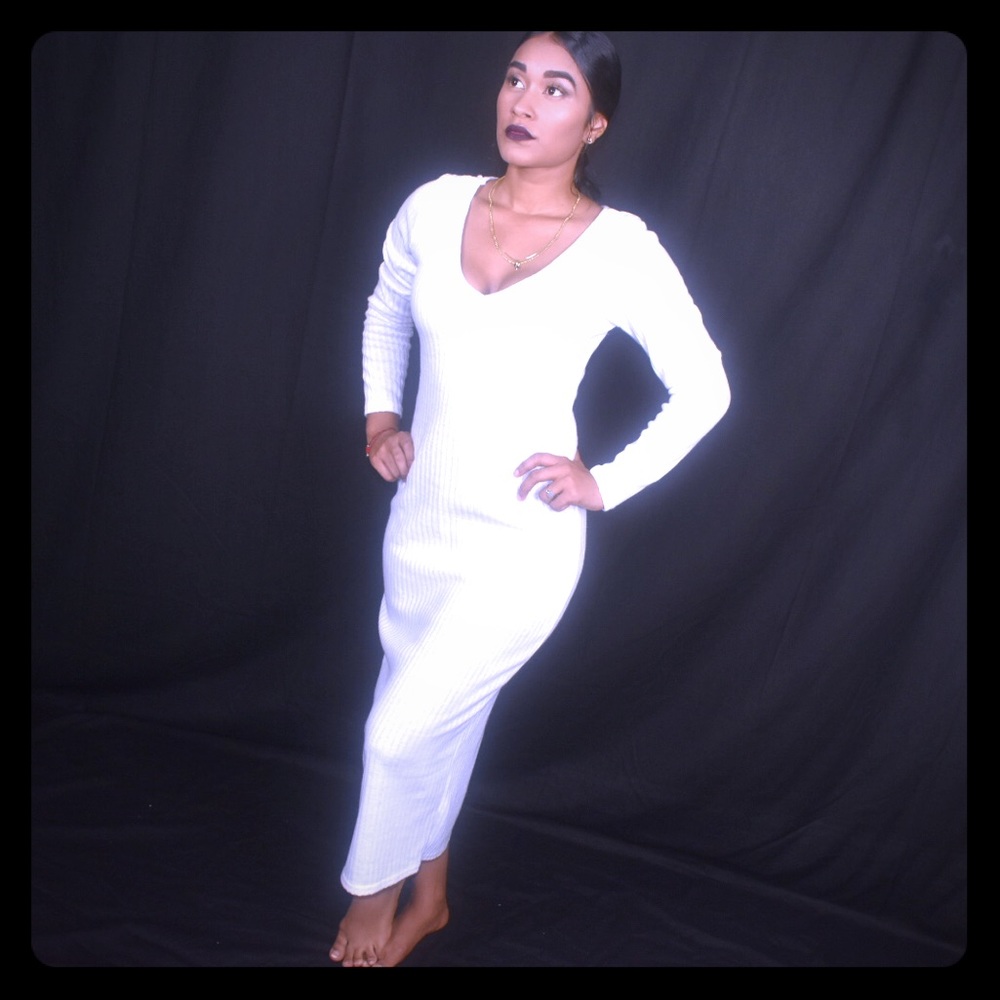 White long dress